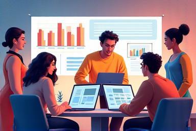 Image representing content collaboration with diverse creators working together